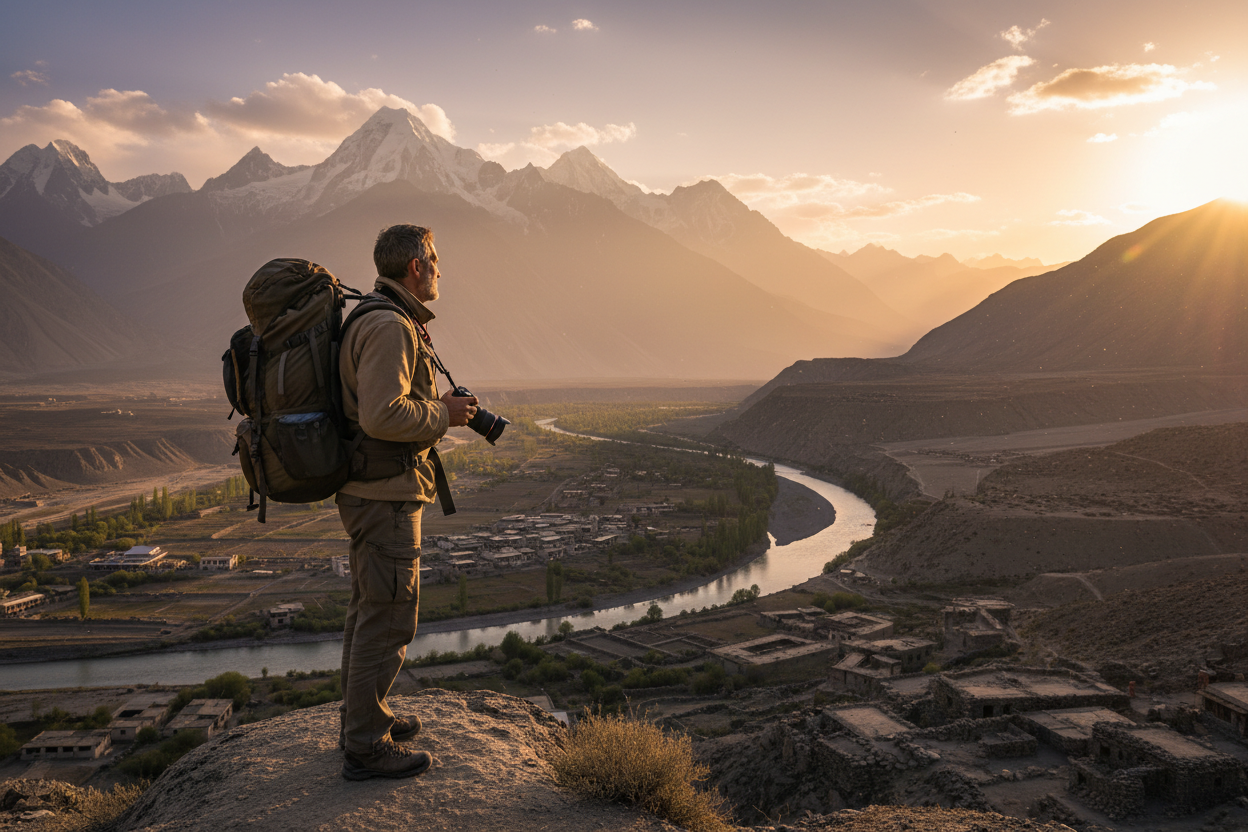 picture of a man that loves to travel